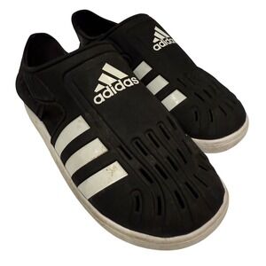 Kids Adidas Black Water Sandal Clog Sport Shoes Boys Size 1